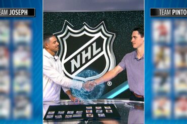NHL Players Open Packs of Hockey Cards In Studio