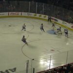 Matthew Phillips of Pacific Division scores vs. Atlantic Division in 2023 AHL All-Star Challenge 2/6