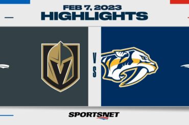 NHL Highlights | Golden Knights vs. Predators - February 7, 2023