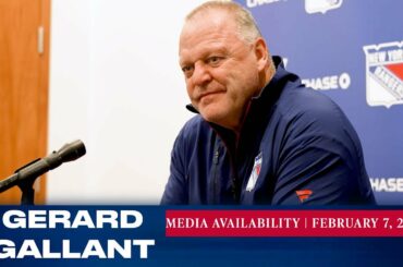New York Rangers: Gerard Gallant Media Availability | Feb. 7, 2023