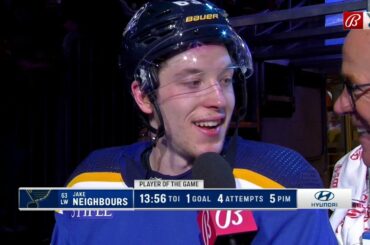 Jake Neighbours: Home win over Senators was 'good night for the team'