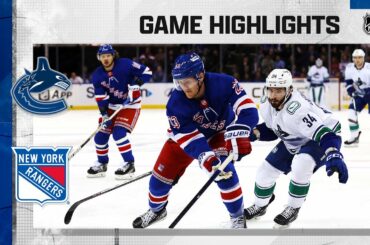 Canucks @ Rangers 2/8 | NHL Highlights 2023