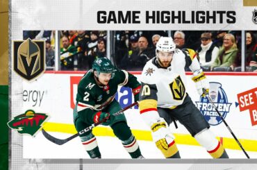 Golden Knights @ Wild 2/9 | NHL Highlights 2023