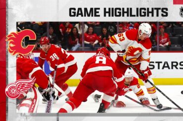 Flames @ Red Wings 2/9 | NHL Highlights 2023