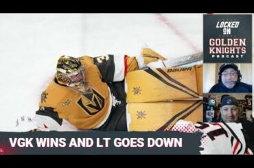 Logan Thompson leaves injured in the Vegas Golden Knights victory over the Minnesota Wild