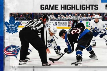 Maple Leafs @ Blue Jackets 2/10 | NHL Highlights 2023
