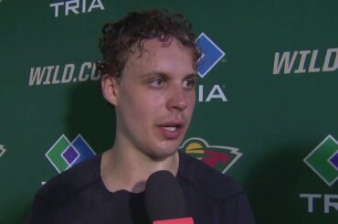 Joel Eriksson Ek says the Wild know it's a tight race to get to playoffs