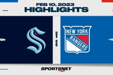 NHL Highlights | Kraken vs. Rangers - February 10, 2023
