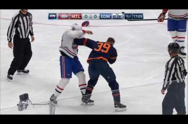 NHL Fight - Canadiens @ Oilers - Perry vs Chiasson - 21 04 2021