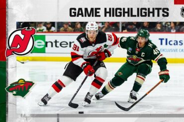 Devils @ Wild 2/11 | NHL Highlights 2023