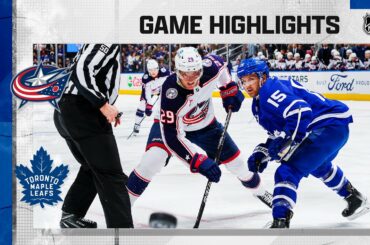 Blue Jackets @ Maple Leafs 2/11 | NHL Highlights 2023