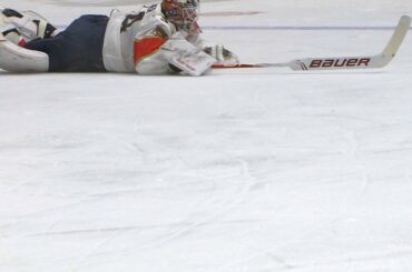 James Reimer doubles back to save an own-goal