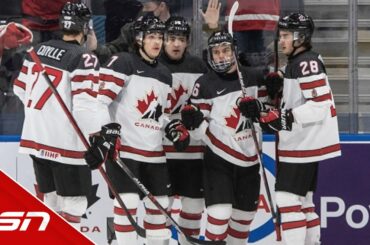Bedard joins elite company, Canada routs Austria