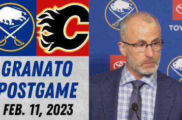 Don Granato Postgame Interview vs Calgary Flames (2/11/2023)