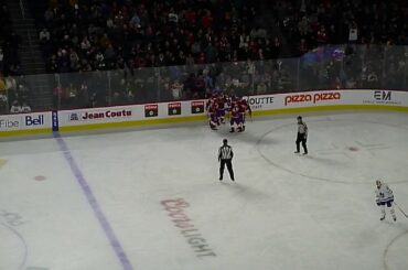 Charles Hudon of the Laval Rocket scores vs. the Toronto Marlies 12/28/19