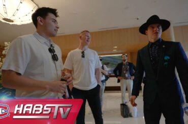 Behind the scenes with Nick Suzuki at #NHLAllStar in Florida