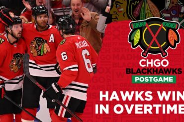 Caleb Jones Scores HUGE Game-Winner for Chicago Blackhawks vs Coyotes | CHGO Blackhawks Postgame