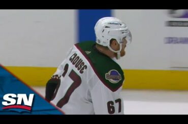 Coyotes' Matias Maccelli Sets Up Lawson Crouse Goal With Spinning Backhand Pass