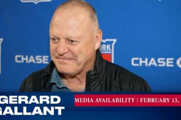 New York Rangers: Gerard Gallant Media Availability | Feb. 13, 2023
