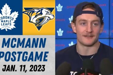 Bobby McMann Postgame Interview vs Nashville Predators (1/11/2023)