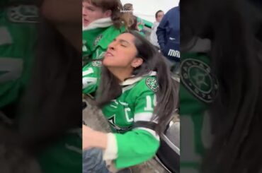 Dallas Stars Fan Gets Punched for Saying Racial Slur #shorts