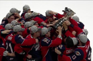 Watch: Host Windsor Spitfires hoist Mastercard Memorial Cup