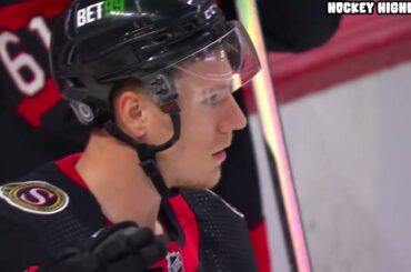 Anton Forsberg i Ottawa Senators utburen på bår mot Edmonton Oilers | 2023-02-11 | Allvarlig skada?