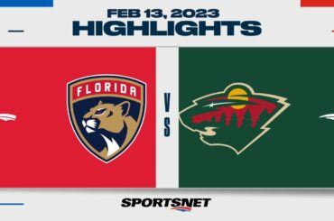 NHL Highlights | Panthers vs. Wild - February 13, 2023
