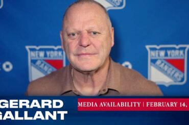 New York Rangers: Gerard Gallant Media Availability | Feb. 14, 2023