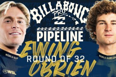Ethan Ewing vs Liam O'Brien | Billabong Pro Pipeline - Men's Round of 32 heat 5 - Condensed