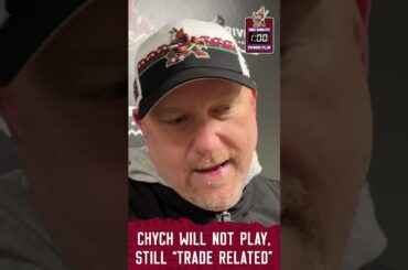 Jakob Chychrun not present at Arizona Coyotes morning skate, will skate on his own later