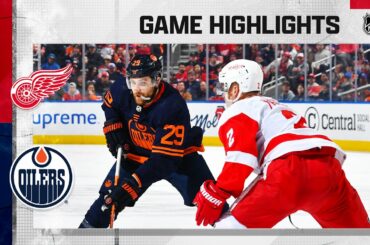 Red Wings @ Oilers 2/15 | NHL Highlights 2023