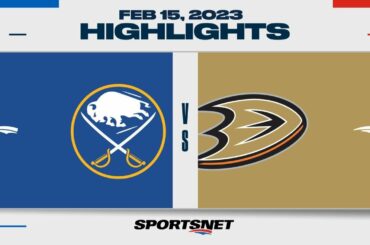 NHL Highlights | Sabres vs. Ducks - February 15, 2023