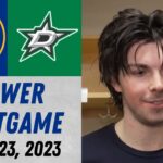 Owen Power Postgame Interview vs Dallas Stars (1/23/2023)