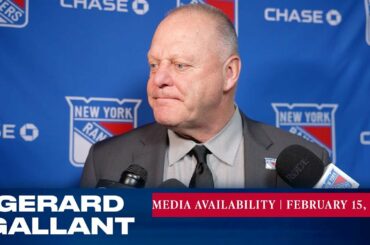 New York Rangers: Gerard Gallant Postgame Media Availability | Feb. 15, 2023