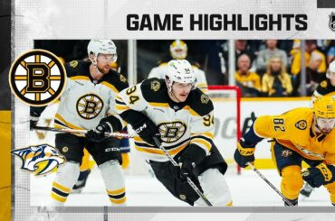 Bruins @ Predators 2/16 | NHL Highlights 2023