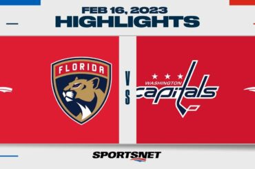 NHL Highlights | Panthers vs. Capitals - February 16, 2023