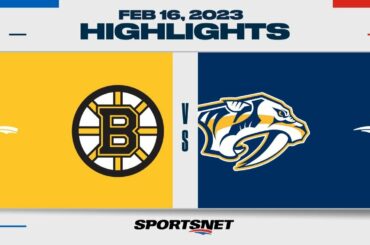 NHL Highlights | Bruins vs. Predators - February 16, 2023