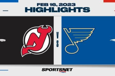 NHL Highlights | Devils vs. Blues - February 16, 2023