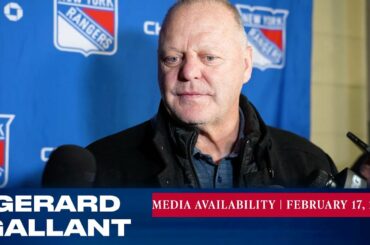 New York Rangers: Gerard Gallant Pregame Media Availability | Feb. 17, 2023