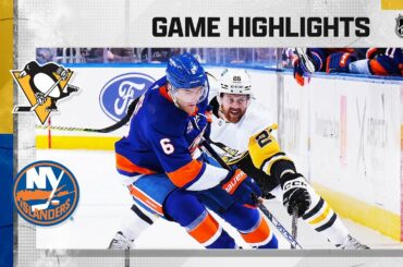 Penguins @ Islanders 2/17 | NHL Highlights 2023