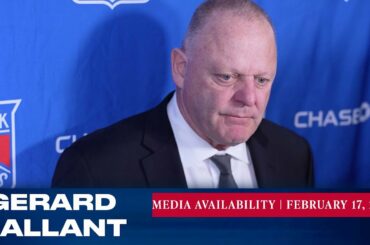 New York Rangers: Gerard Gallant Postgame Media Availability | Feb. 17, 2023