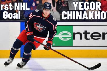 Yegor Chinakhov #59 (Columbus Blue Jackets) first NHL goal Nov 15, 2021