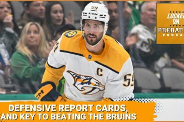 Nashville Predators' Defensive Midterm Report Cards, and Boston Bruins Visit Smashville