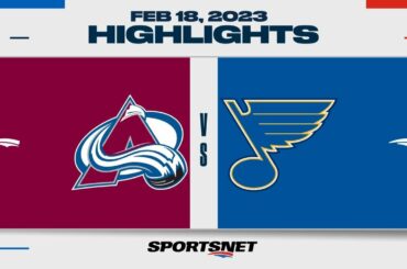 NHL Highlights | Avalanche vs. Blues - February 18, 2023