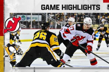 Devils @ Penguins 2/18 | NHL Highlights 2023