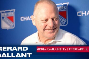 New York Rangers: Gerard Gallant Pregame Media Availability | Feb. 18, 2023