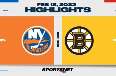 NHL Highlights | Islanders vs. Bruins - February 18, 2023