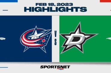 NHL Highlights | Blue Jackets vs. Stars - February 18, 2023