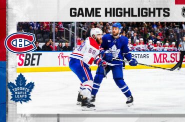 Canadiens @ Maple Leafs 2/18 | NHL Highlights 2023